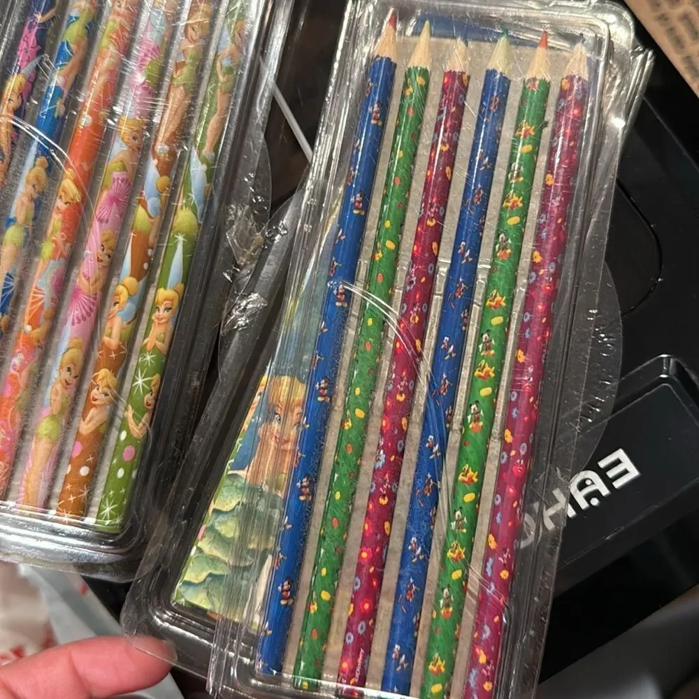 Disney Fairies and Mickey Mouse Color Pencil Set - Multicolor